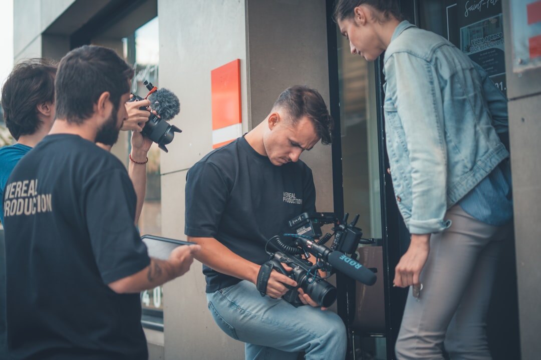 media professionals helping each other