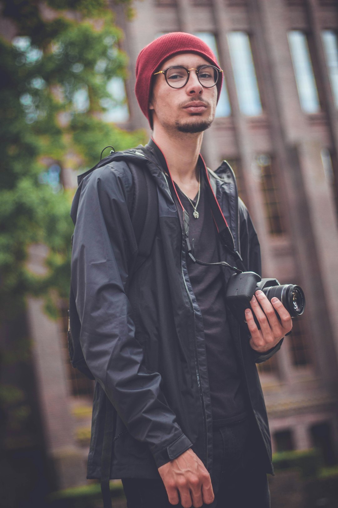 Portrait of a Dutch male radio journalist